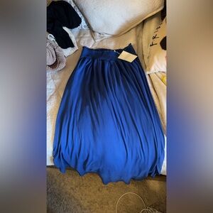 Long blue skirt